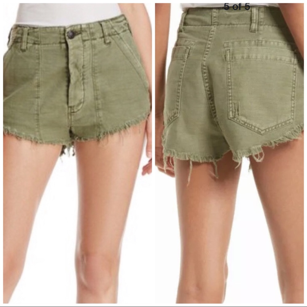 Free People Raw Patches Standoff Frayed Shorts 4